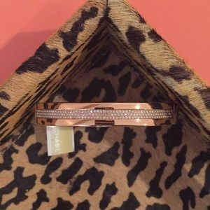 Michael Kors Rose Gold Hinged Pave Bracelet